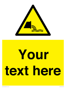 Custom Warning sewage effluent outfall